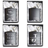 Boxed Name Black 6oz Hip Flask