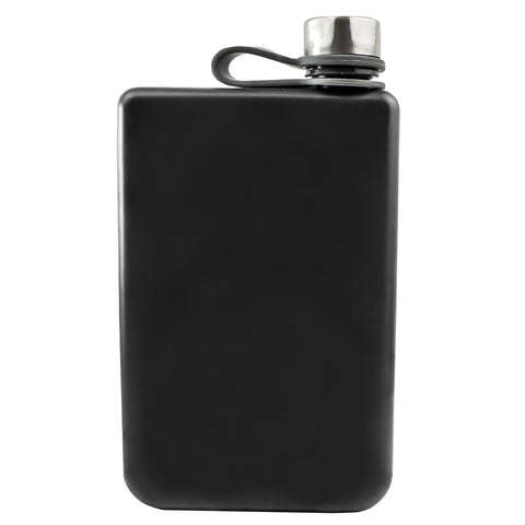 8oz Trekking Black Hip Flask