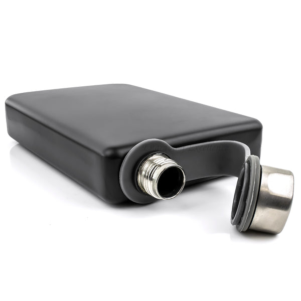 8oz Trekking Black Hip Flask