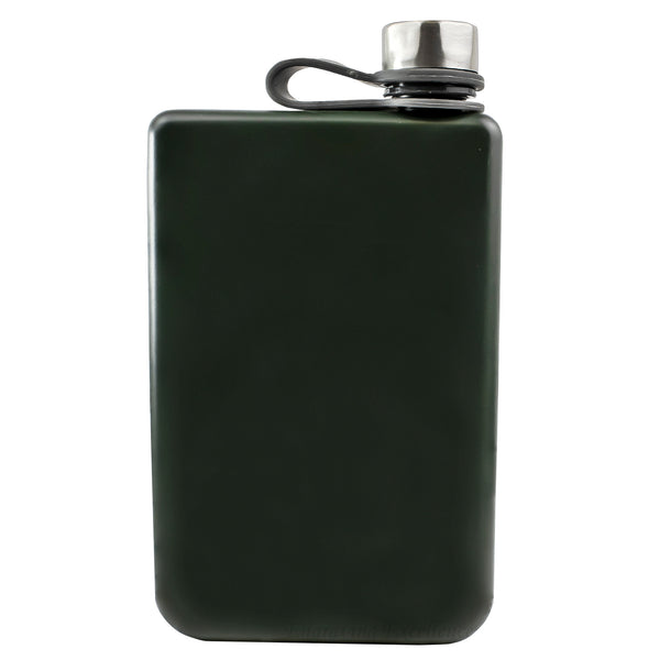 8oz Trekking Army Green Hip Flask
