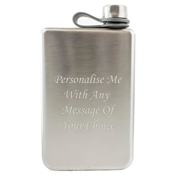 8oz Trekking Silver Hip Flask