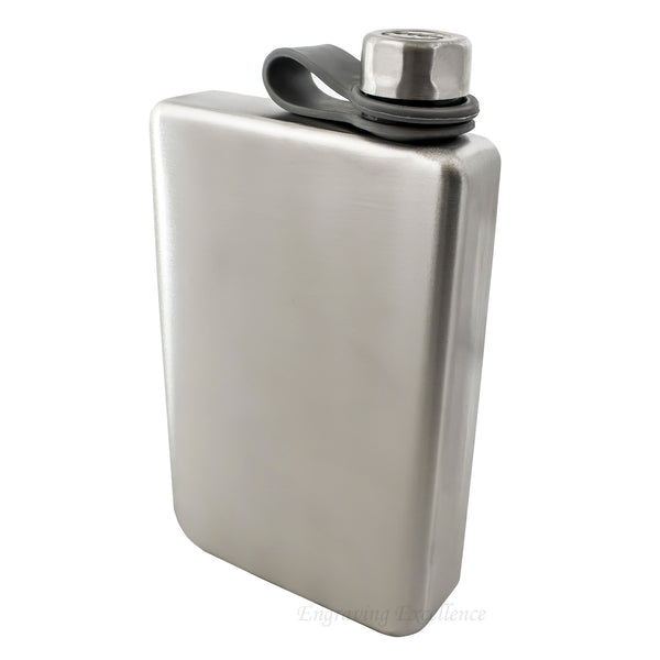 8oz Trekking Silver Hip Flask