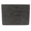 Grey Leather Hip Flask Gift Set - Christmas Design