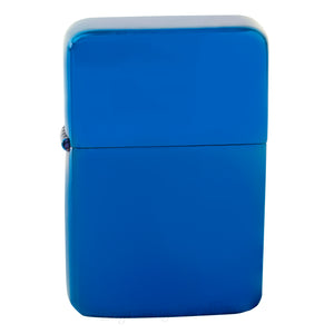 Premium Brass Flip Lighter - Blue