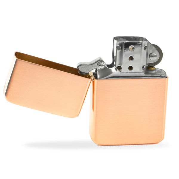 Premium Brass Flip Lighter - Rose Gold