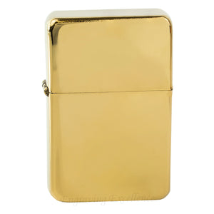 Premium Brass Flip Lighter - Gold