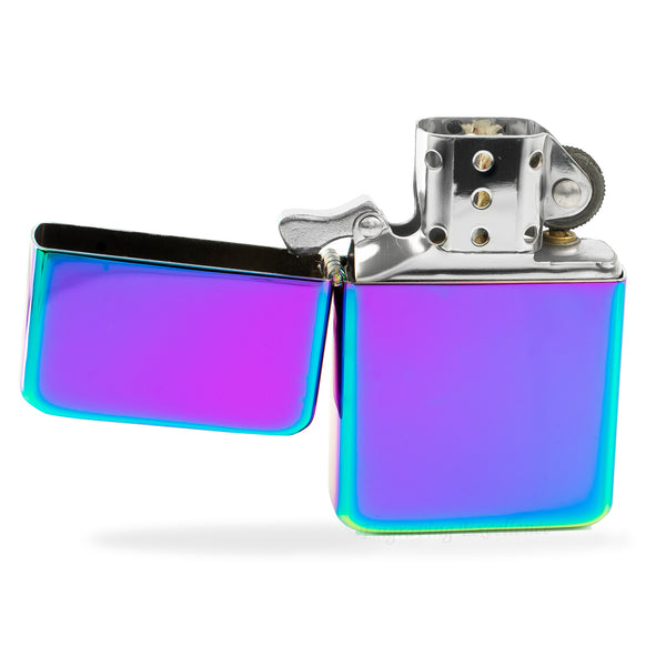 Premium Brass Flip Lighter - Rainbow