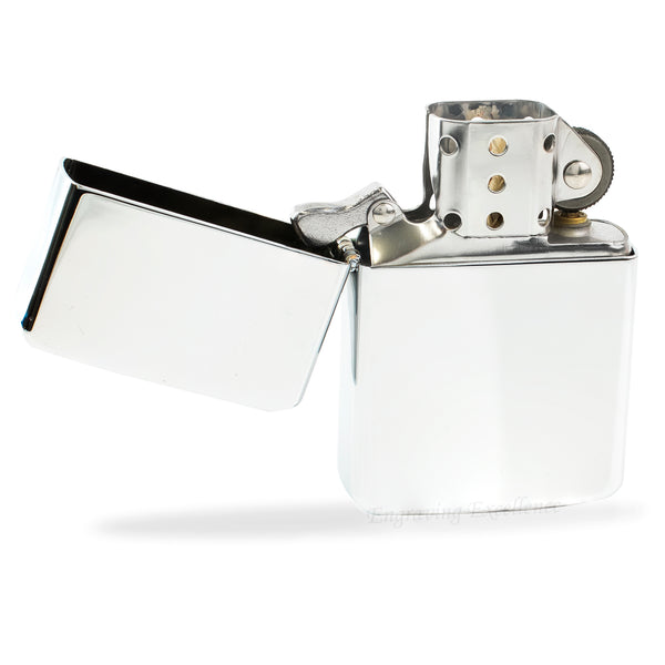 Premium Brass Flip Lighter - Silver