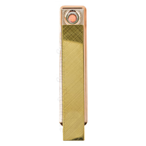 Slim Slide Action USB Lighter - Gold