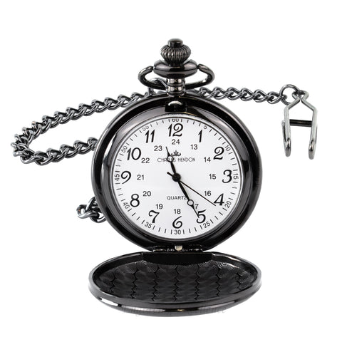 Black Arabic Pocket Watch