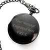 Black Arabic Pocket Watch